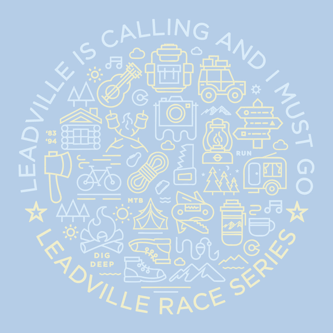 LRS Women's Blue SS Leadville Calling