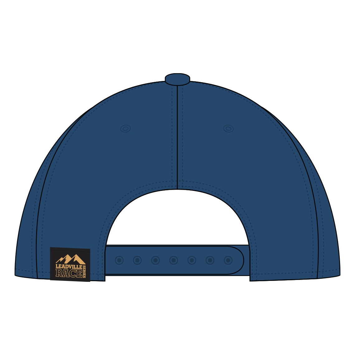 LRS Reg MTB 6 Panel Snapback-Navy Blue