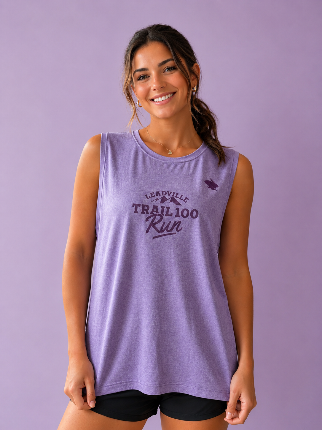 LRS Rabbit Womens EZ Crop Tank- Violet
