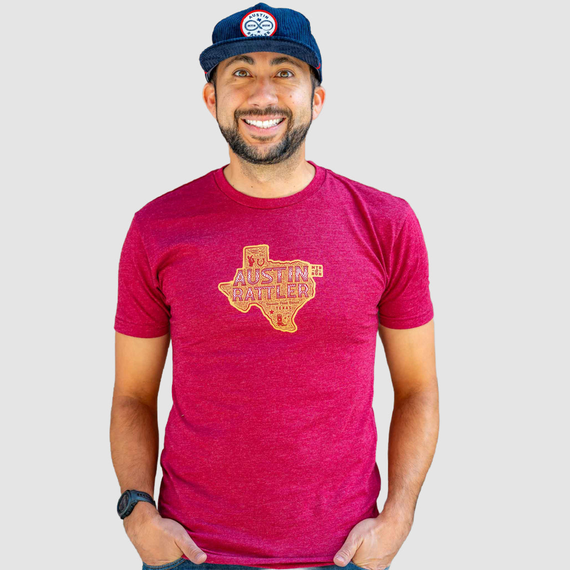 Austin Rattler Unisex Tee (Cardinal)