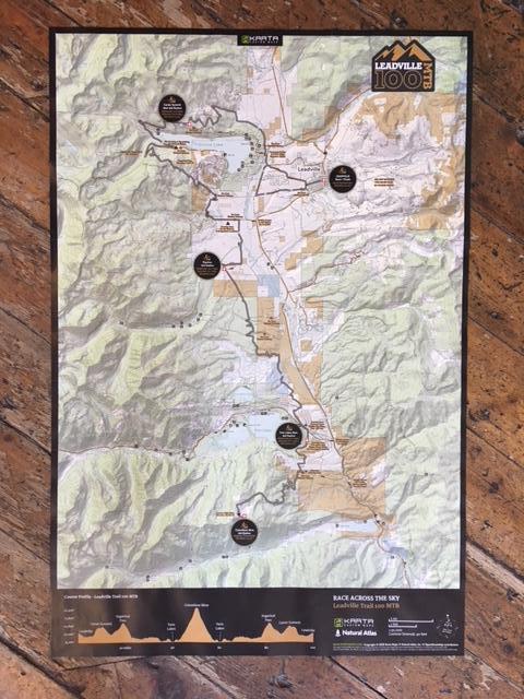 LRS Leadville Trail 100 MTB and Silver Rush 50 MTB Map - Rolled