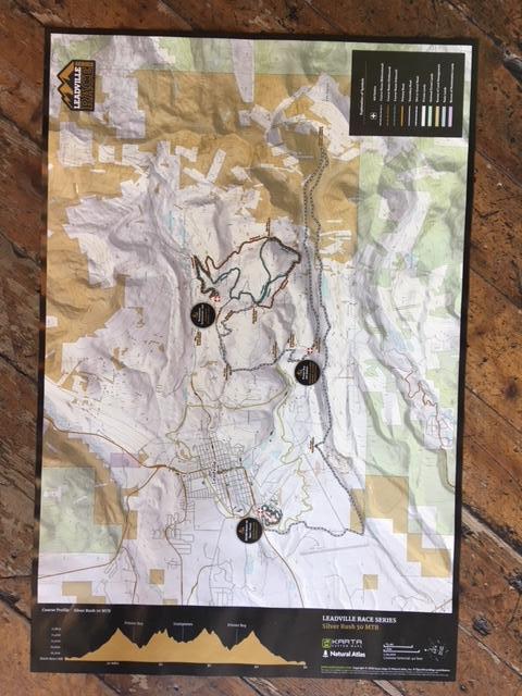 LRS Leadville Trail 100 MTB and Silver Rush 50 MTB Map - Folded