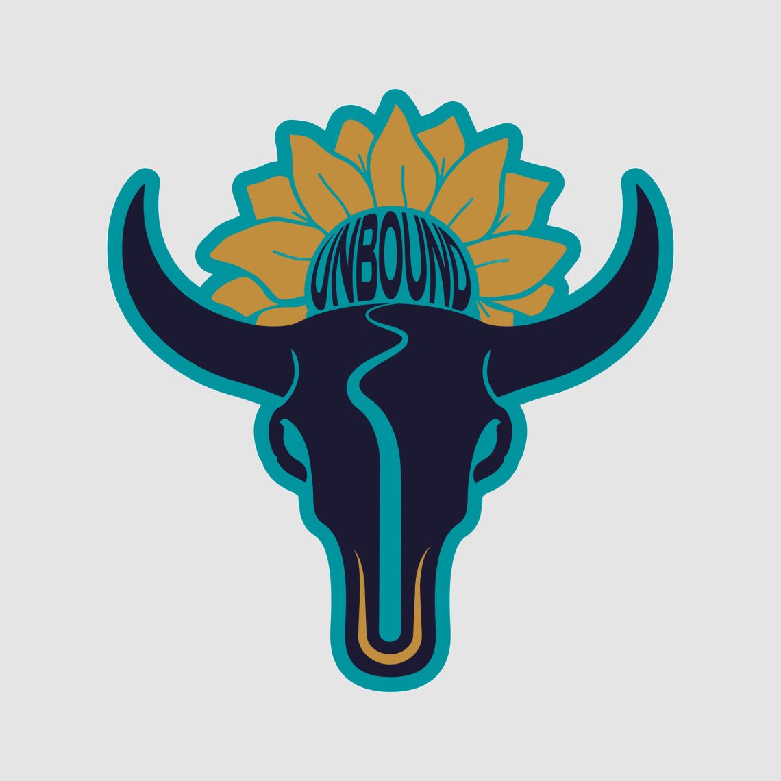 UNBOUND Skull Sticker