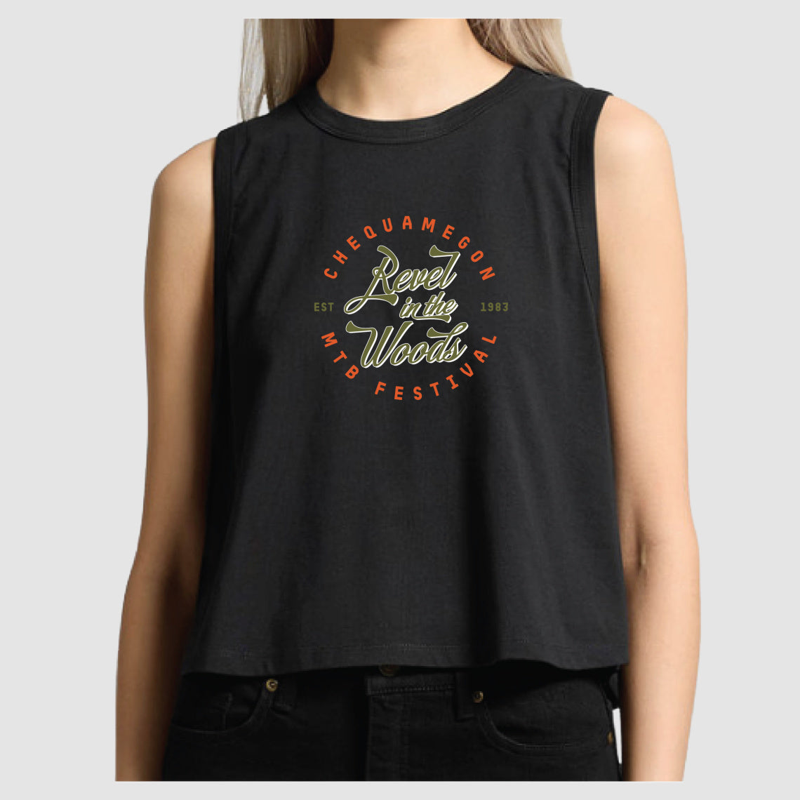 Chequamegon Women's Black Tank
