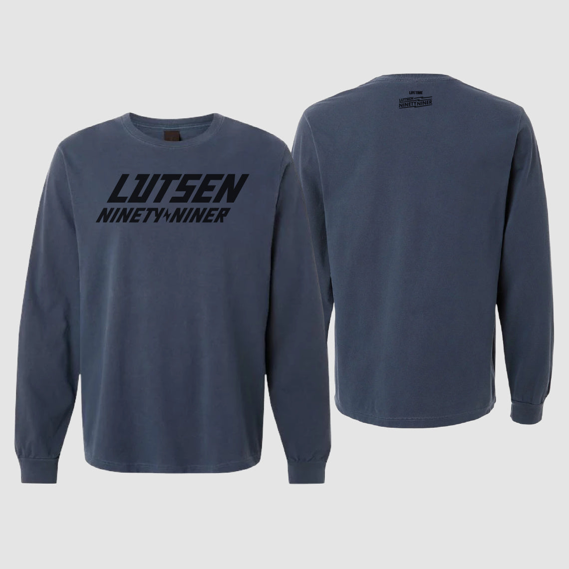 Lutsen Unisex Heavy Weight Navy Long Sleeve