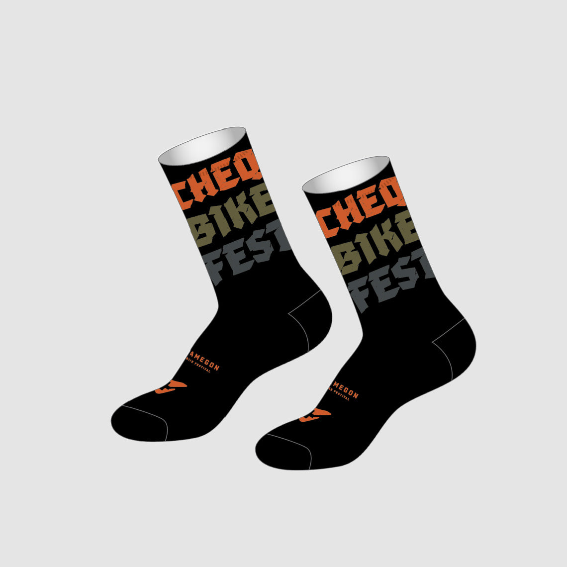 Cheq Black Socks