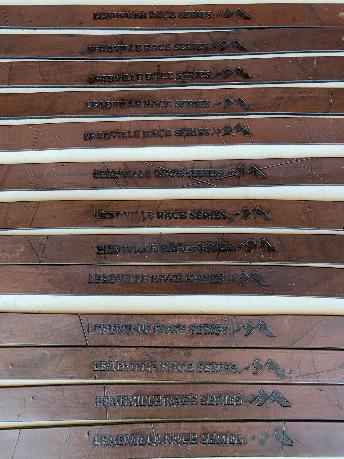 LRS Branded Leather Belt - Brown