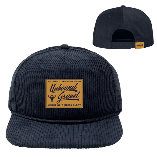 UNBOUND Flat Brim Hat (Navy/White) - PREORDER