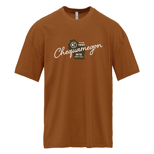 Cheq Unisex Tee - Copper