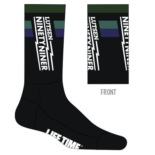 Lutsen Cuore Black Socks - PREORDER