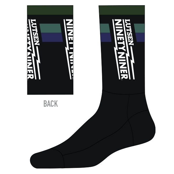 Lutsen Cuore Black Sock - PREORDER