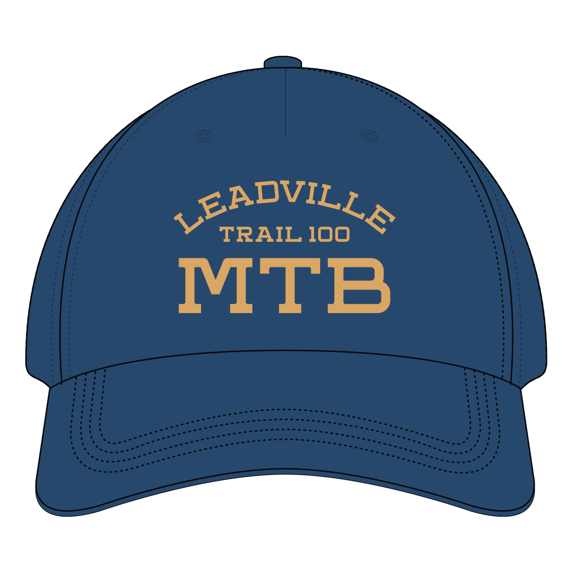 LRS Reg MTB 6 Panel Snapback-Navy Blue