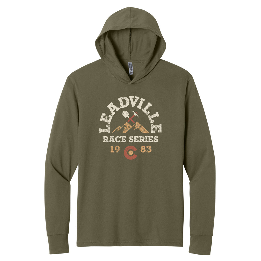 LRS Unisex Jersey Hooded LS Tee - Military Green