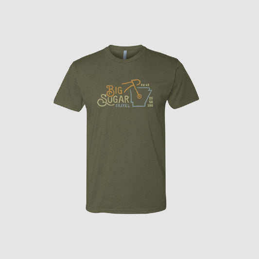 Big Sugar Gravel Unisex Tee (Military Green)