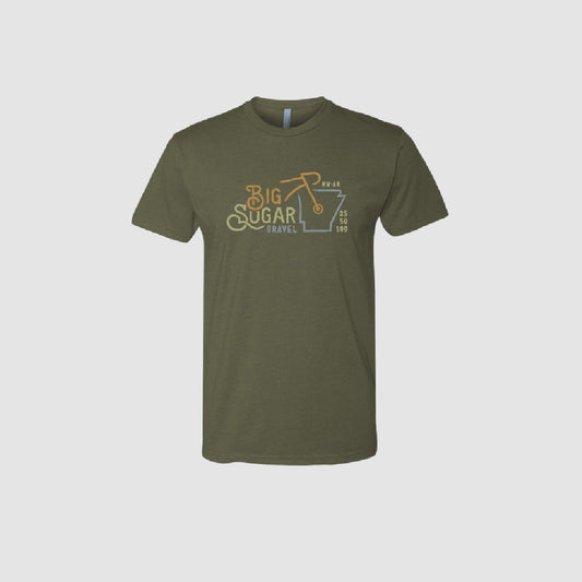 Big Sugar Gravel Women's Tee (Military Green)