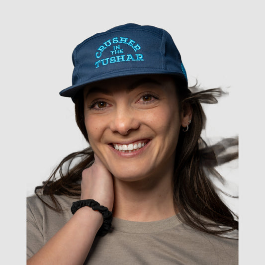 Crusher Flat Brim Hat (Light Navy)