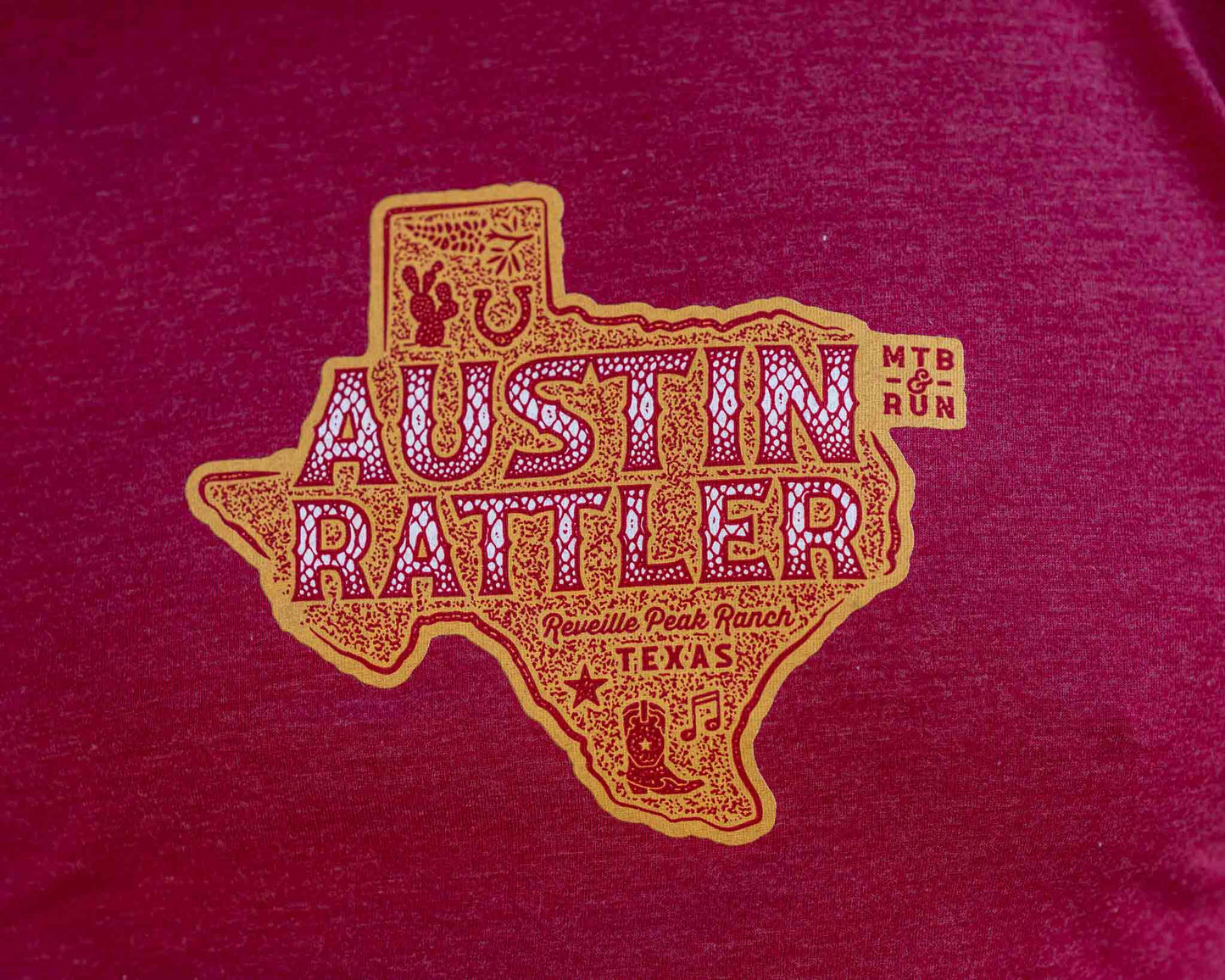 Austin Rattler Unisex Tee (Cardinal)