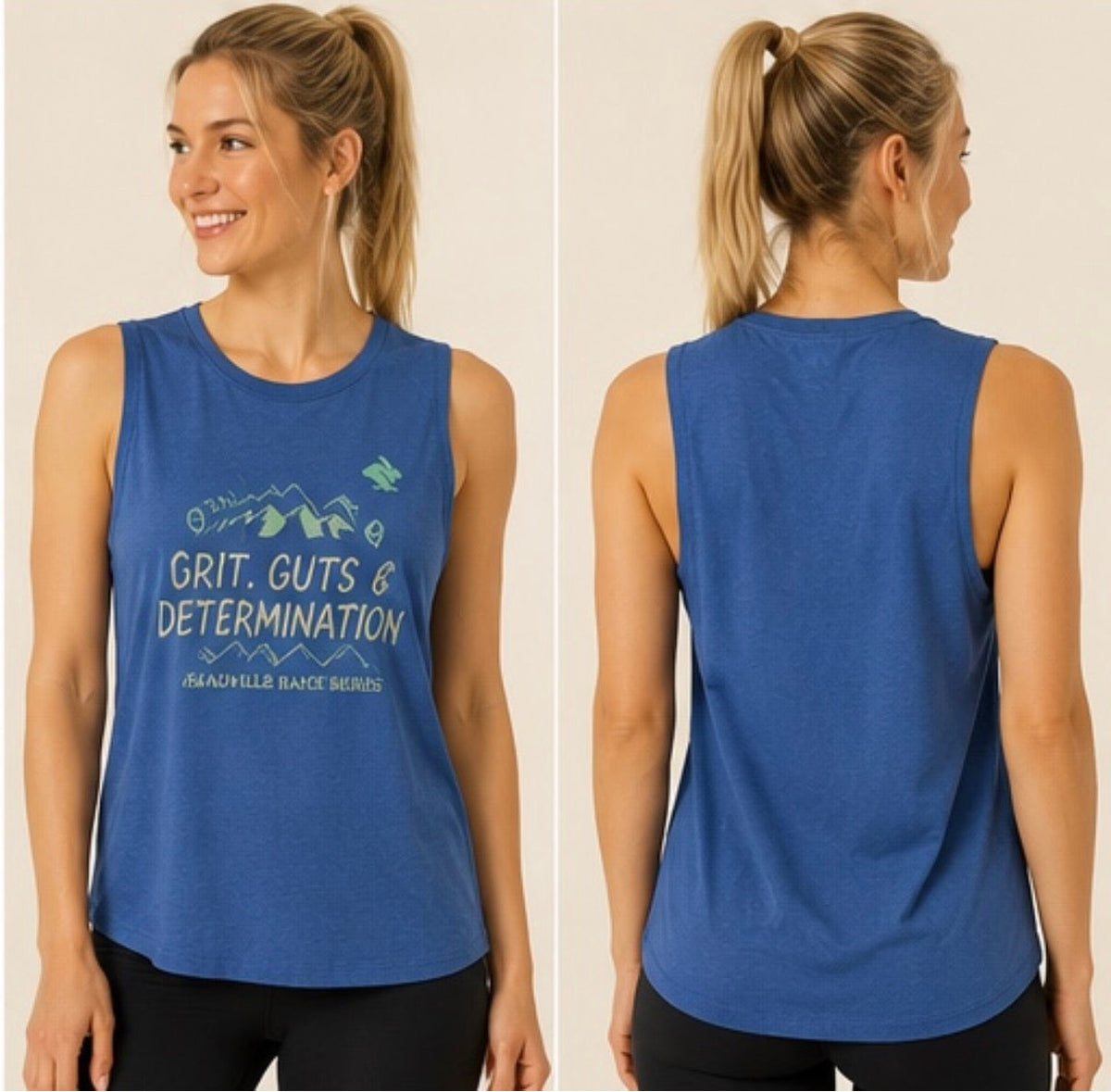 LRS Womens Rabbit EZ Tank GRIT- Sonic Blue