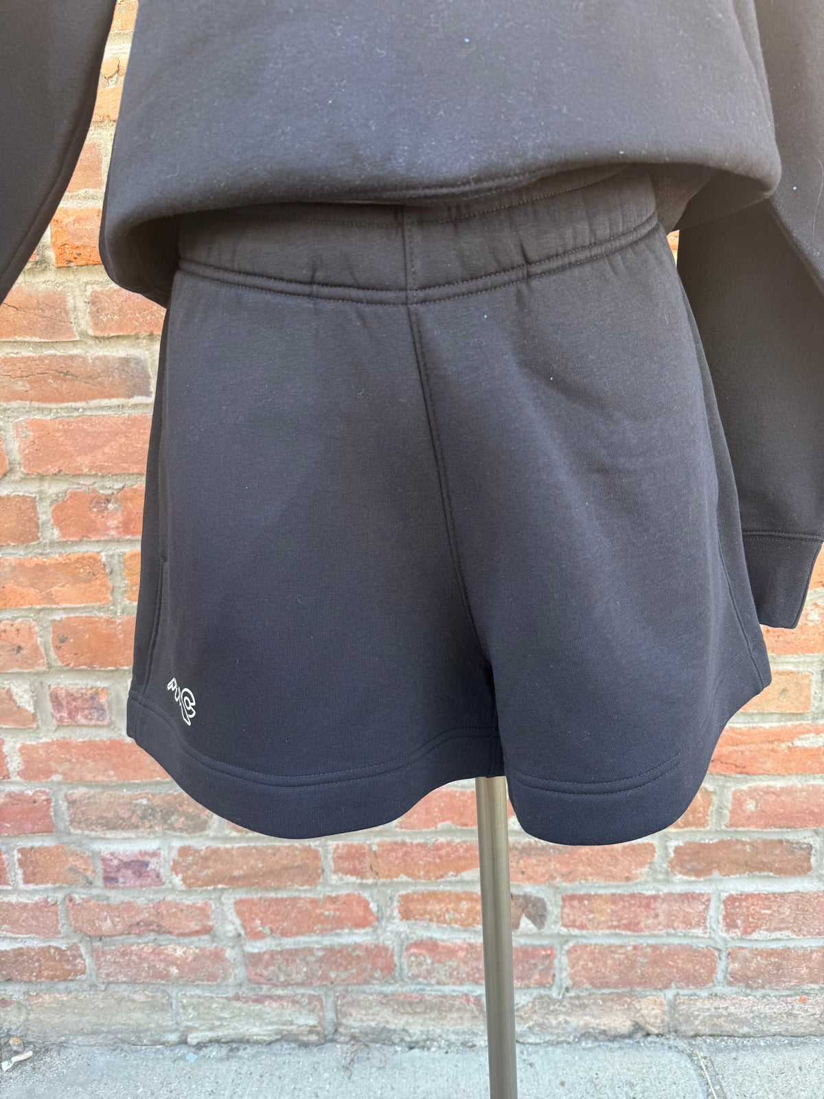 LRS Womens Relax Track Shorts-Matching Set- Black