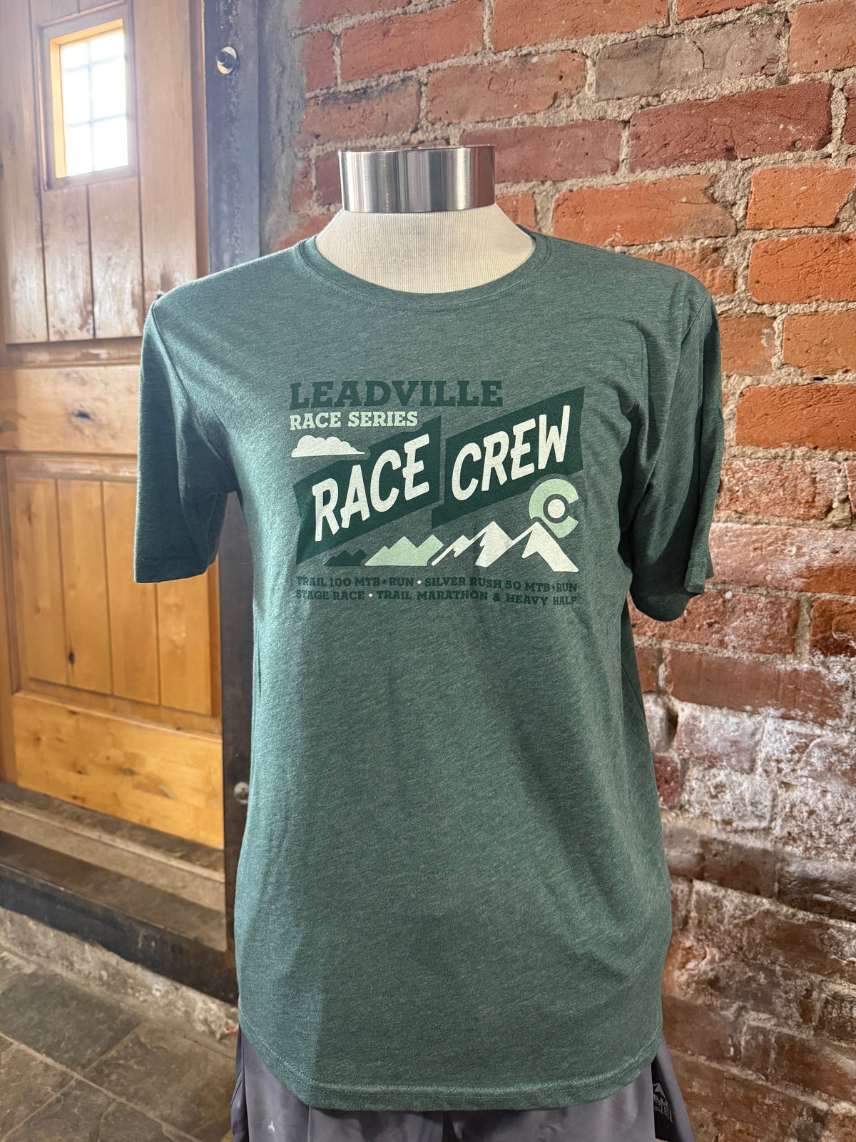 LRS Unisex Race Crew Tee- Pine