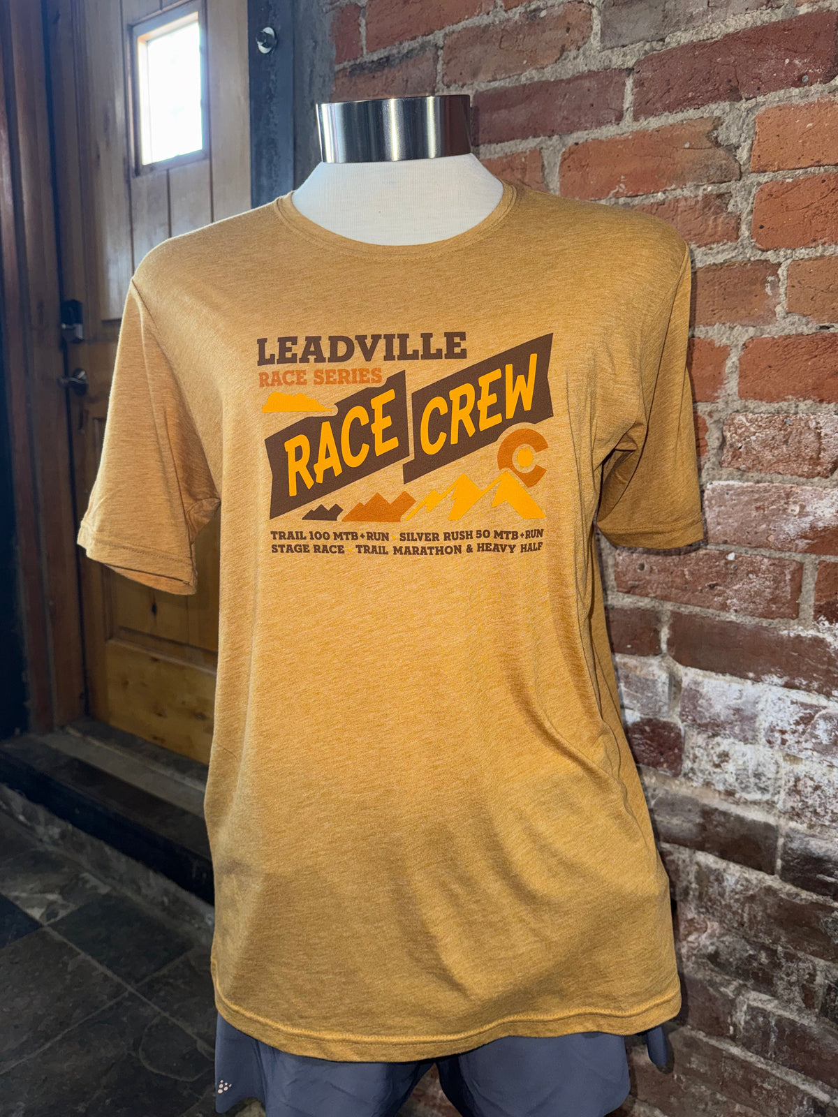 LRS Unisex Race Crew Tee- Gold