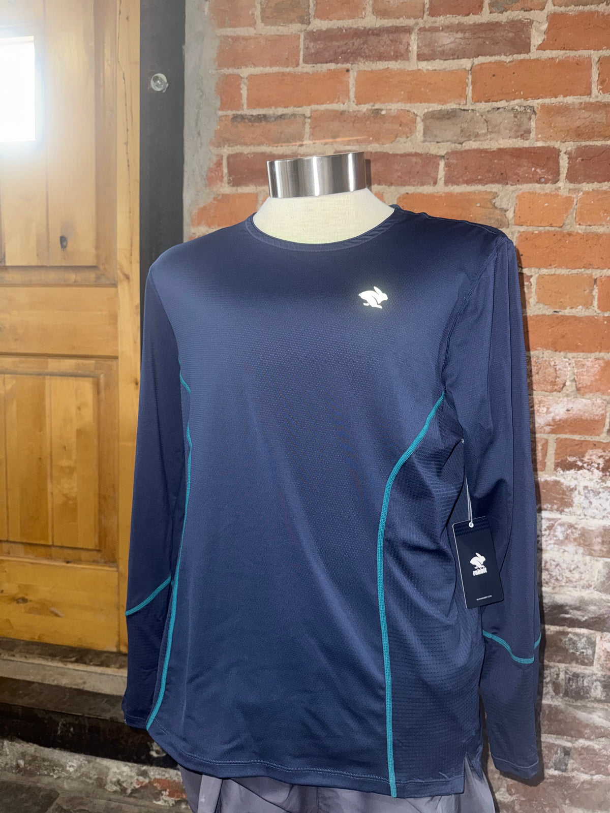 LRS Mens Rabbit Tempo Tee LS - Blue Kayak