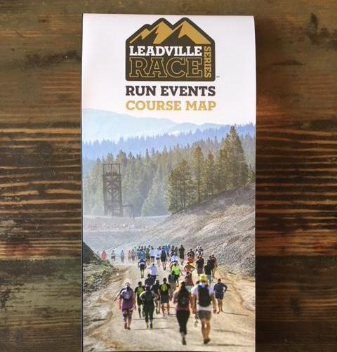 LRS Leadville Trail RUN Map - 100; 50; Marathon; Half; 10K - Folded