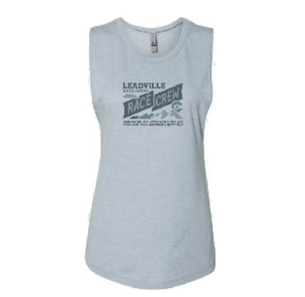 LRS Women's Race Crew Tank-Stonewash Denim