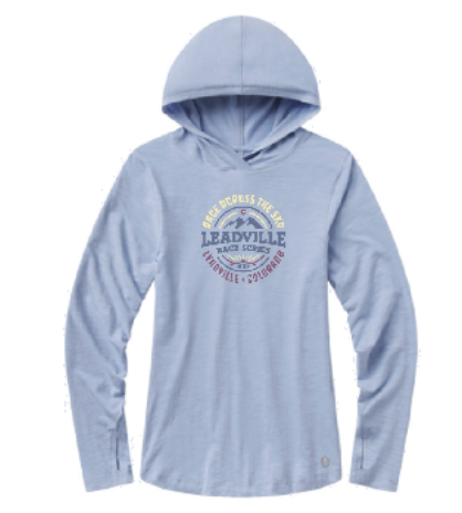 LRS Womens TASC Lightweight LS Hoodie Tee-Blue