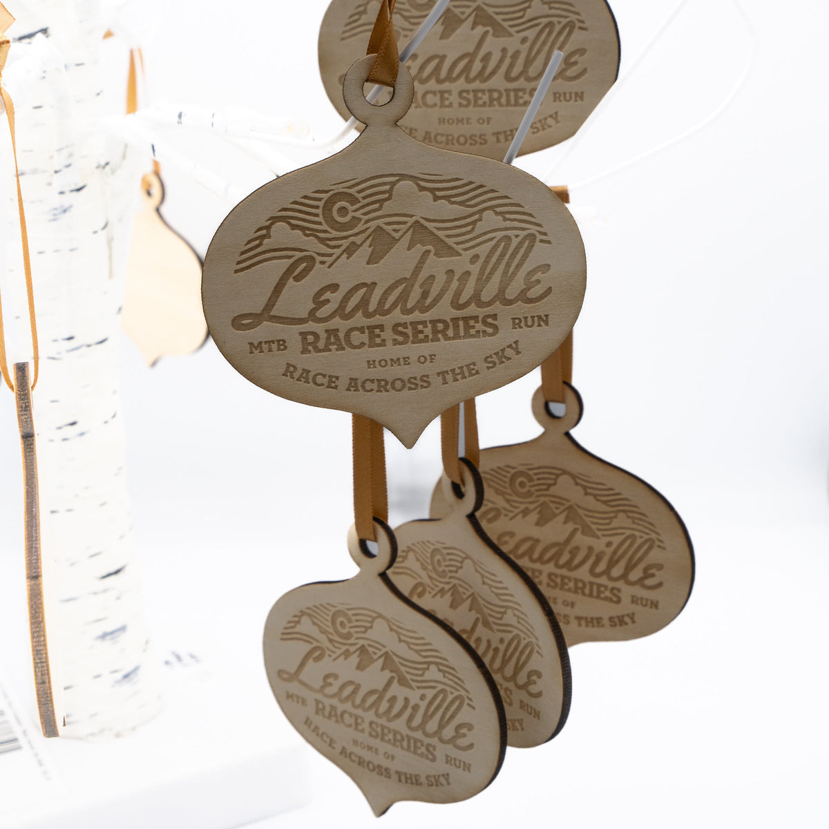 LRS Holiday Wood Ornament - Race Across Sky Bulb