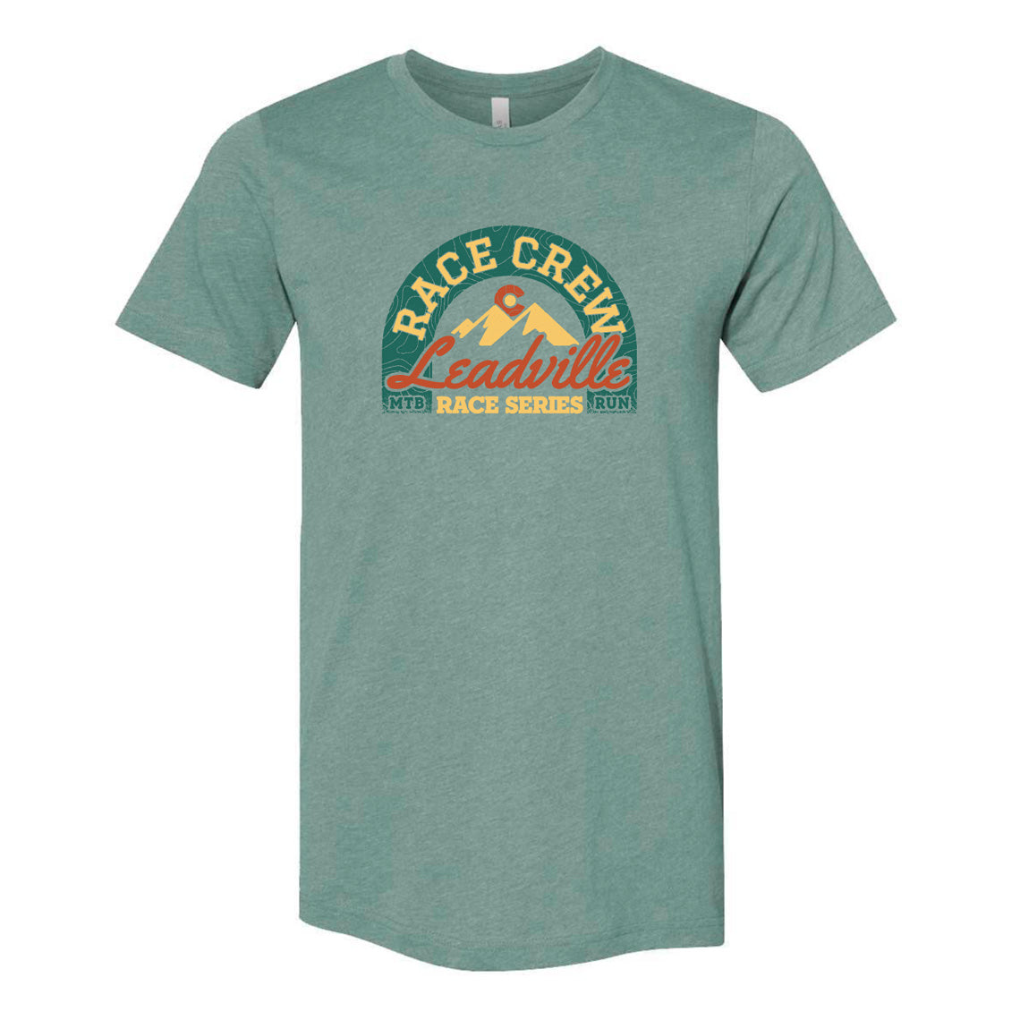 LRS Race Crew Tee- Heather Dusty Blue