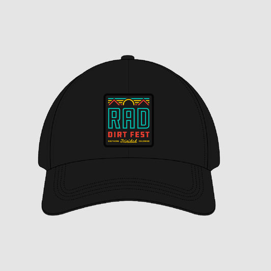 The Rad Curved Brim Trucker Hat (Black)