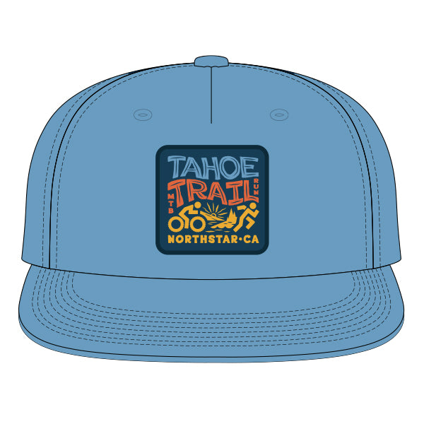 Tahoe Trail Flat Brim Hat (Sea Blue)