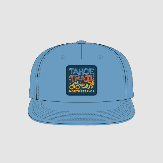 Tahoe Trail Flat Brim Hat (Sea Blue)