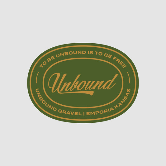 UNBOUND Oval Sticker