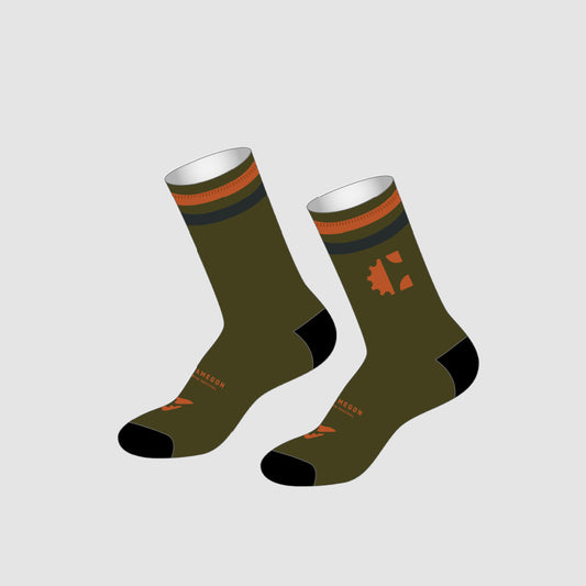 Cheq Green Socks