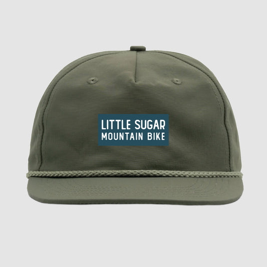 Little Sugar Army Green Flat Brim Hat