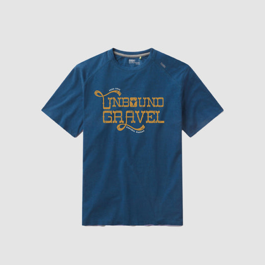 UNBOUND Gravel Unisex Navy Heather Tee
