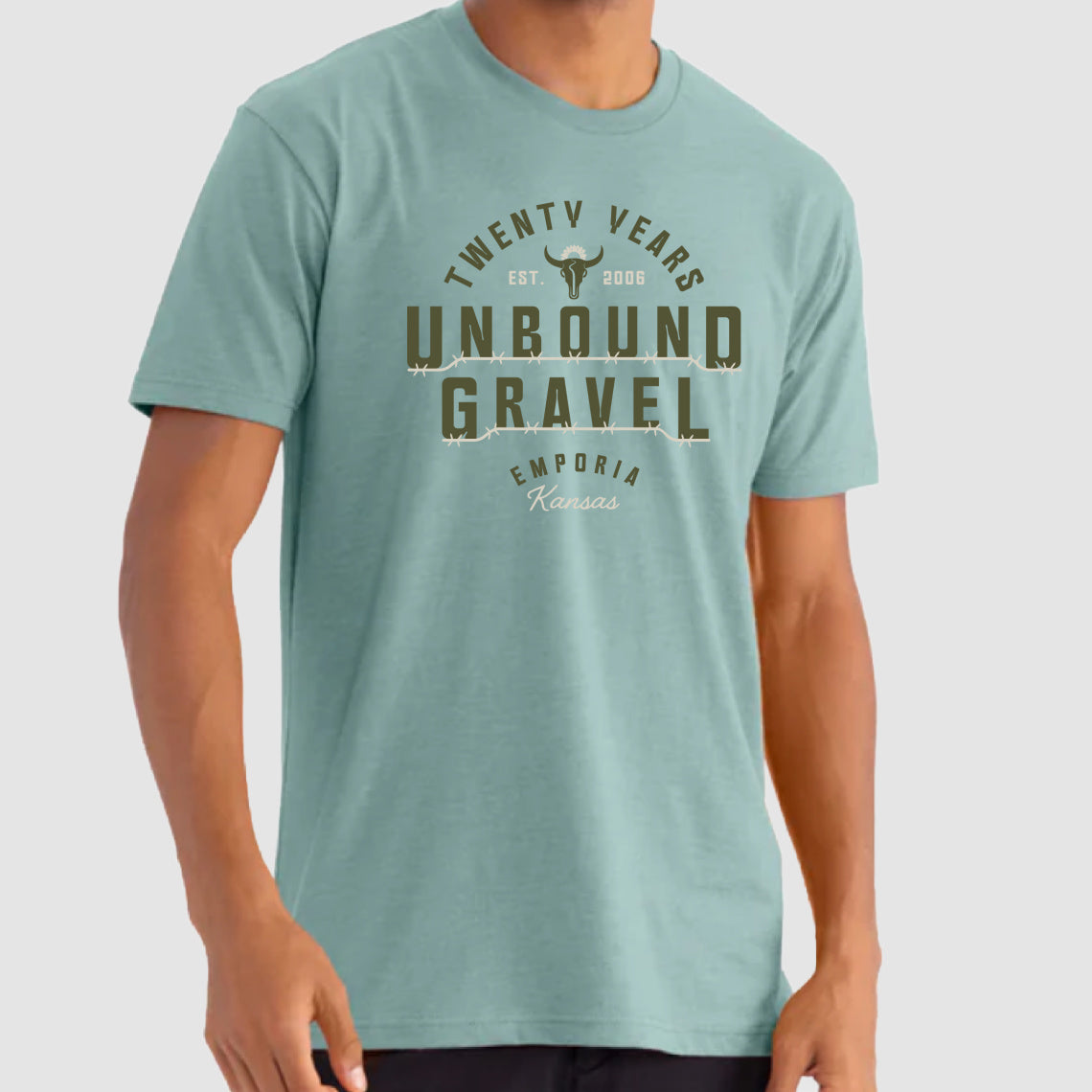 UNBOUND Gravel Unisex Sea Foam Tee