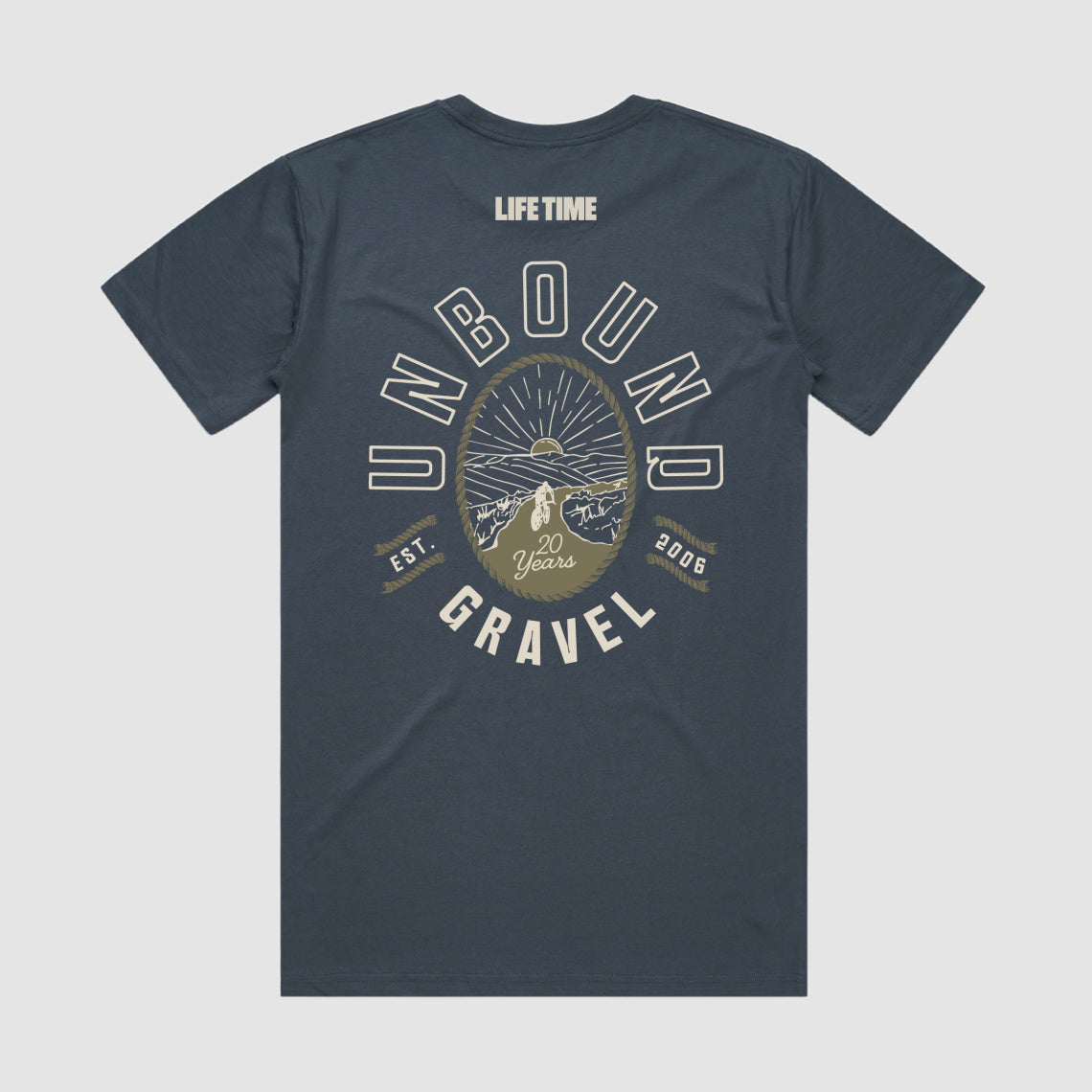 UNBOUND Gravel Unisex Petrol Blue Tee