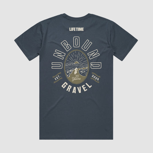 UNBOUND Gravel Unisex Petrol Blue Tee