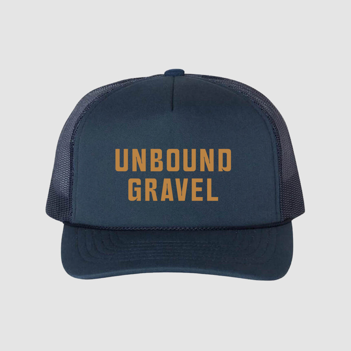 UNBOUND Gravel Navy Foam Trucker Hat