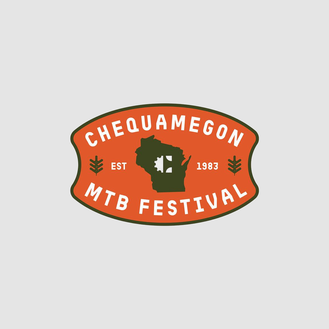 Chequamegon Orange Sticker