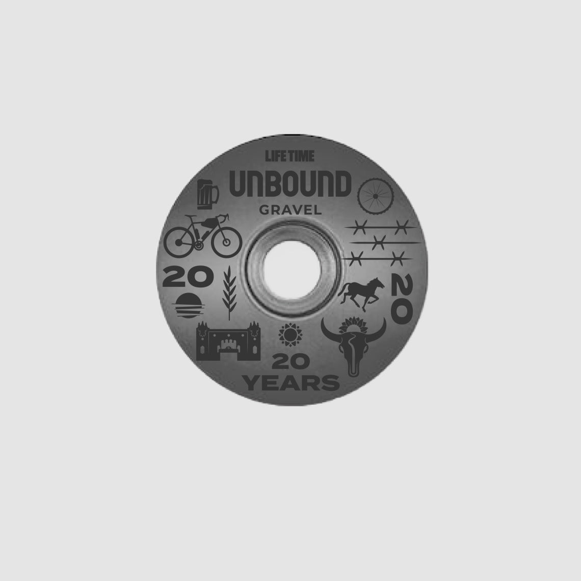 UNBOUND Gravel Pewter Stem Cap