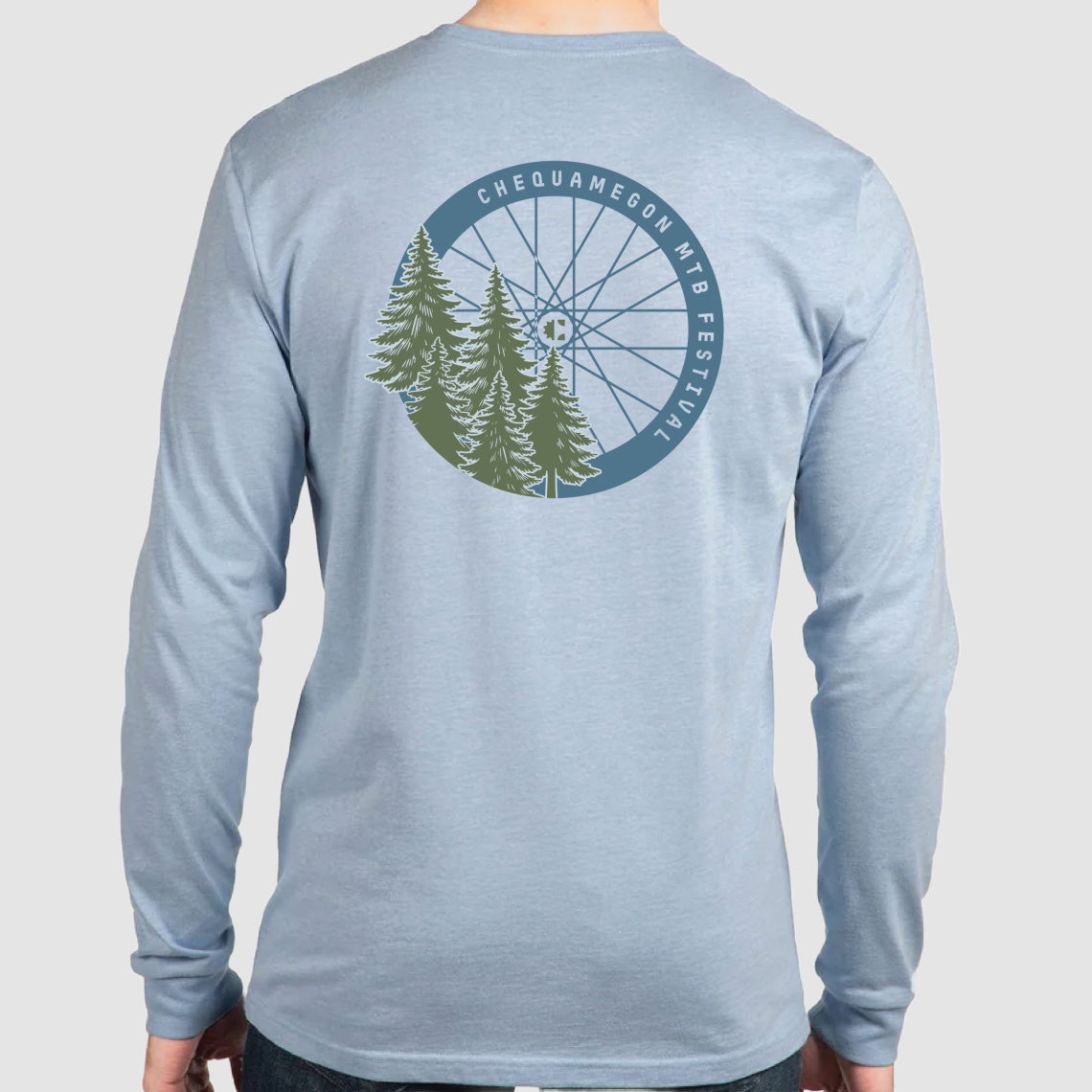 Chequamegon Blue Long Sleeve Tee