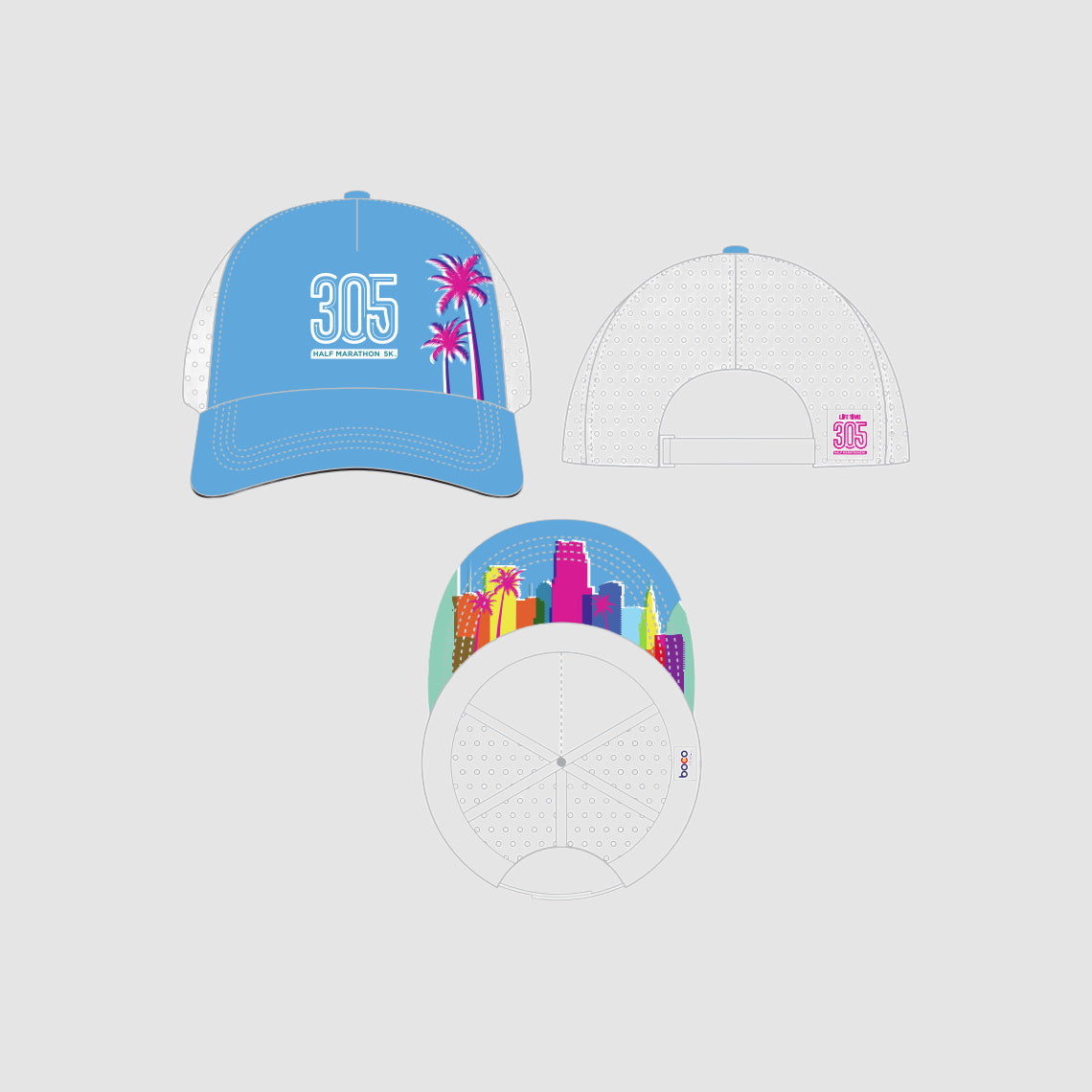 305 Running Trucker Hat