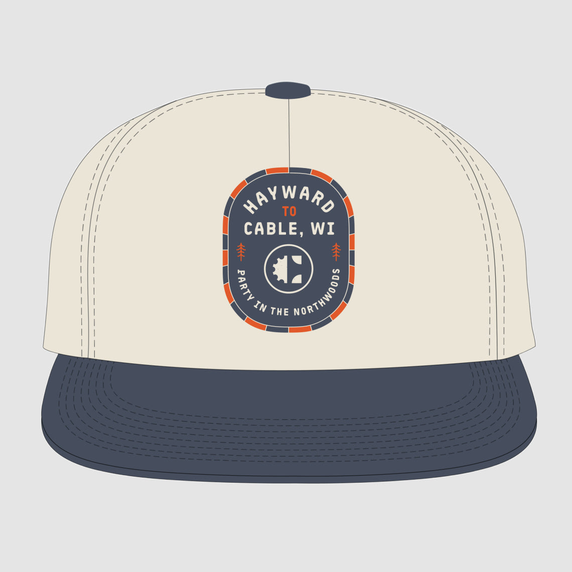 Chequamegon Hat (Natural/Navy)