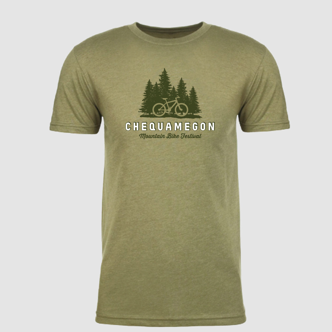 Chequamegon Olive Unisex Tee