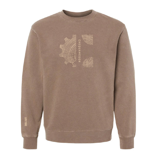 Cheq Unisex Pigment Clay Crewneck