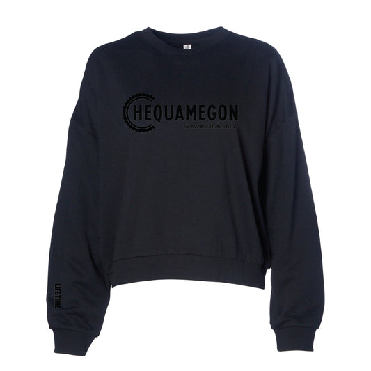 Cheq Women's Black Crewneck